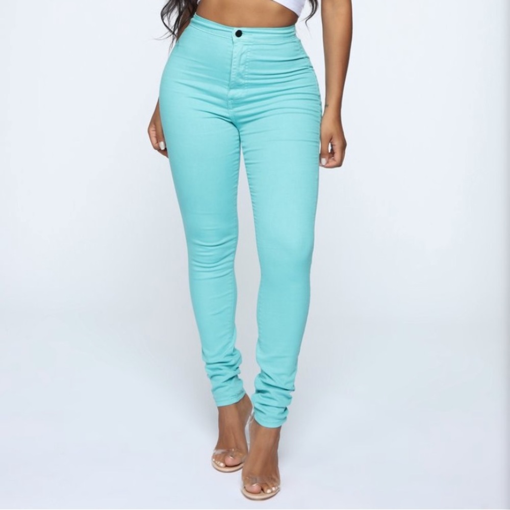 Fashion Nova Light Blue Skinnies